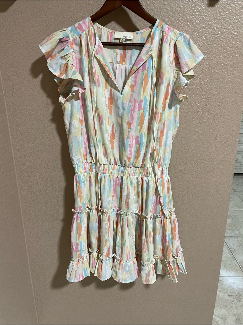 Pinch Multicolor Pastel Watercolor Dress